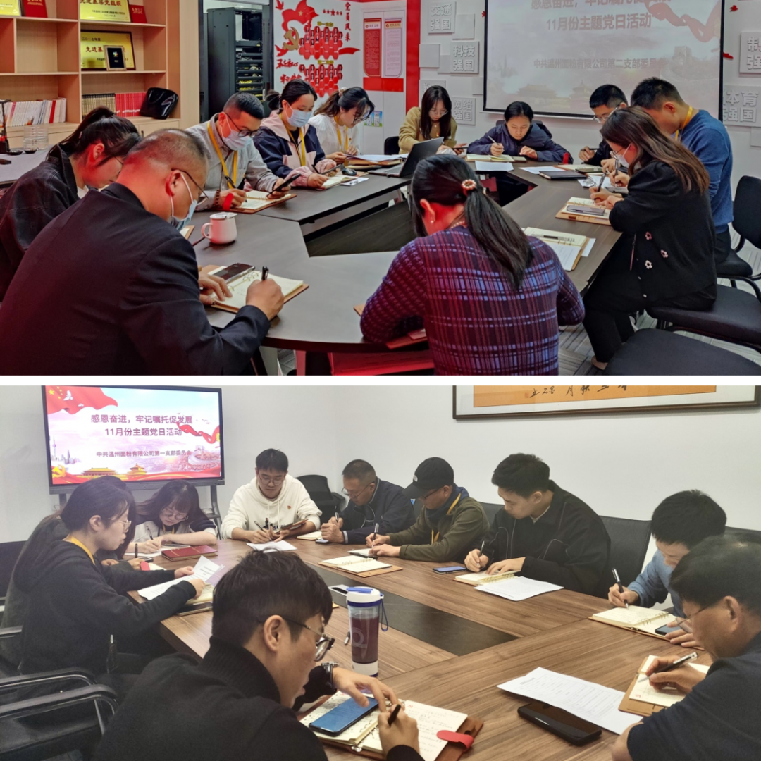 感恩奮進(jìn)，牢記囑托促發(fā)展丨面粉公司開展11月份主題黨日活動(dòng)